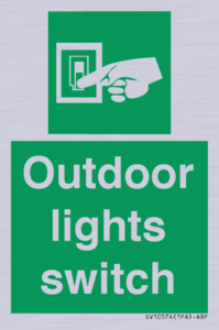 Outdoor lights switch